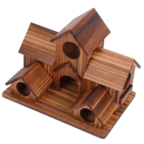Toyvian Vogelnest-Ornamente aus Holz Sittich Nest Vogel Stehen -Vogelhaus Vogelhütte für Käfig Sparrow Bird House Vogelhaus aus Holz Papageienbrutnest hölzern Coffee Toyvian Vogelnest-Ornamente aus Holz Sittich Nest Vogel Stehen -Vogelhaus Vogelhütte für Käfig Sparrow Bird House Vogelhaus aus Holz Papageienbrutnest hölzern Coffee von Toyvian