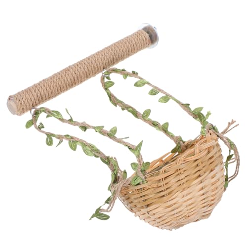 Toyvian Vogelnestspielzeug Aus Stroh Sittich Barsch Vogelbarsch Vogelspielzeug Für Sittiche Für Vogelsitzstangen Zubehör Für Vogelkäfige Shotet -Spielplatz Vogel Stehen Hölzern Toyvian Vogelnestspielzeug Aus Stroh Sittich Barsch Vogelbarsch Vogelspielzeug Für Sittiche Für Vogelsitzstangen Zubehör Für Vogelkäfige Shotet -Spielplatz Vogel Stehen Hölzern von Toyvian