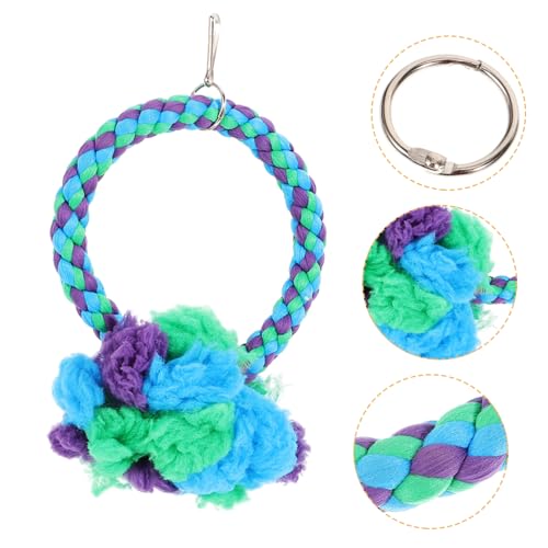 Toyvian Parrot Cotton Rope Swing Für Vögel Bunte Langlebige Baumwollschaukel Und Spielzeug Für Papageien Und Wellensittiche Klettern Und Im Käfig Toyvian Parrot Cotton Rope Swing Für Vögel Bunte Langlebige Baumwollschaukel Und Spielzeug Für Papageien Und Wellensittiche Klettern Und Im Käfig von Toyvian