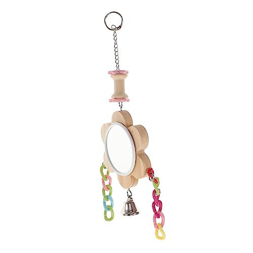 Toyvian Vogelspiegel Vogelschaukel Für Papageien Spiegel Für Käfig Für Vögel Indoor Vögel Papageienschaukel Vogelspielzeug Vogelschaukeln Papageienspielzeug Papageien Vogelspielzeug von Toyvian