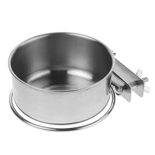 Toyvian Wandmontierter Hundenapf Katzennäpfe Hundenapf Füttern Hängender Hundenapf Wand Montierte Haustierfutterhäuschen Zubehör Für Hundekisten Papageienfütterung Rostfreier Stahl Silver von Toyvian