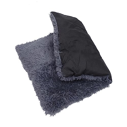 Toyvian Warme Haustiermatte Kleines Hundebett Katzenbettauflage Hunde Katzen Bettkissen Für Haustiere Unterlage Drinnen Boden Schlafmatte Plüsch Pads Grey Rutschfestes Tuch von Toyvian