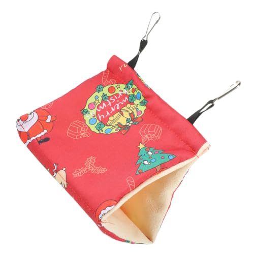 Toyvian Warmer Vogelhängematte Vogelhaus Winter Nistplatz für Kleine bis Mittelgroße Vögel und Haustiere Baumwolle Atmungsaktiv Weihnachtliches Design Geeignet für Käfig und Garten Toyvian Warmer Vogelhängematte Vogelhaus Winter Nistplatz für Kleine bis Mittelgroße Vögel und Haustiere Baumwolle Atmungsaktiv Weihnachtliches Design Geeignet für Käfig und Garten von Toyvian