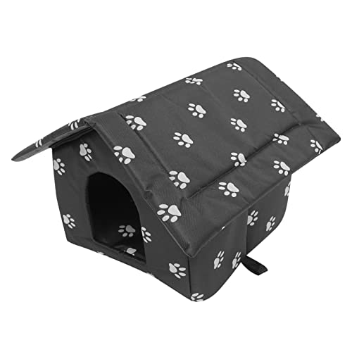 Toyvian Wasserdichtes Katzenhaus Tierheimhaus Warm isoliert Form bedeckt Haustier hundebett Katzenhöhle Haus Katzenversteck Katzenwärmhaus im Freien Katze Zelt Haus Oxford-Stoff Schwarz Toyvian Wasserdichtes Katzenhaus Tierheimhaus Warm isoliert Form bedeckt Haustier hundebett Katzenhöhle Haus Katzenversteck Katzenwärmhaus im Freien Katze Zelt Haus Oxford-Stoff Schwarz von Toyvian