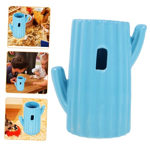 Toyvian Wasserflasche für Hamster Wasserspendergestell Wasserflaschenhalter für Hamster hamstertoillette kakteendünger Stand Wasserflaschenständer aus Keramik Wasserspenderständer Sky-Blue von Toyvian