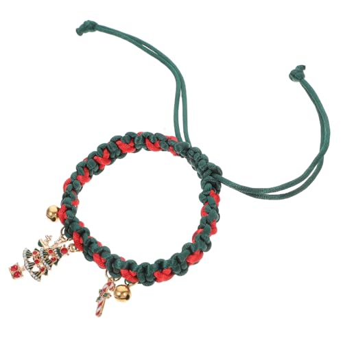 Toyvian Weihnachtliches Geflochtenes Haustierhalsband Katzen und Hundehalsband mit Glocke Verstellbares Handgefertigtes Strickband in Rot und Grün für Festliche Weihnachtszeit Toyvian Weihnachtliches Geflochtenes Haustierhalsband Katzen und Hundehalsband mit Glocke Verstellbares Handgefertigtes Strickband in Rot und Grün für Festliche Weihnachtszeit von Toyvian