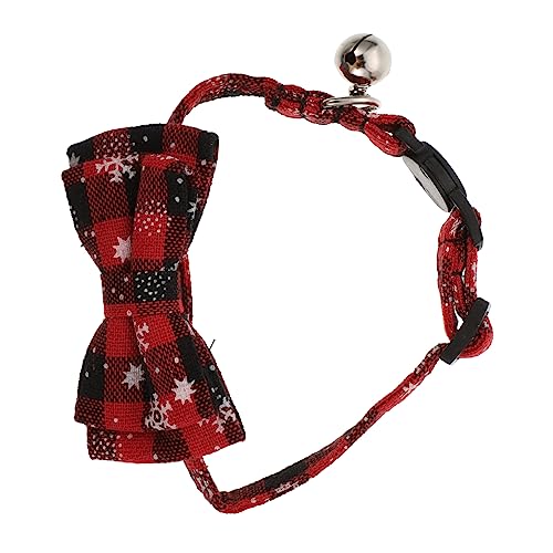 Toyvian Weihnachtliches Katzenhalsband mit Schleife Abnehmbar aus Hautfreundlichem Baumwoll Komfortabel Verstellbar Festliches Design für Alltag Party und Feiertage Toyvian Weihnachtliches Katzenhalsband mit Schleife Abnehmbar aus Hautfreundlichem Baumwoll Komfortabel Verstellbar Festliches Design für Alltag Party und Feiertage von Toyvian