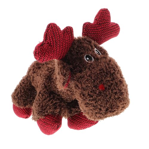 Toyvian Weihnachts Elch Weihnachtsspielzeug Kauspielzeug Für Kleine Hunde Weihnachts Haustierspielzeug Für Hunde Haustierspielzeug Beißspielzeug Welpenspielzeug von Toyvian