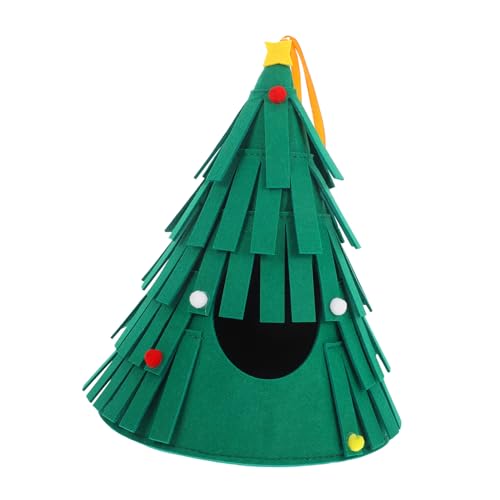 Toyvian Weihnachtsbaum Haustierbett Für Kleintiere Gemütliches Versteck Aus Filz Für Hamster Und Papageien Waschbare Hütte Rückzugsort Für Haustiere Toyvian Weihnachtsbaum Haustierbett Für Kleintiere Gemütliches Versteck Aus Filz Für Hamster Und Papageien Waschbare Hütte Rückzugsort Für Haustiere von Toyvian
