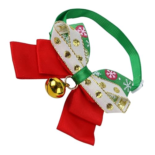 Toyvian Weihnachtshalsband mit Glocke Verstellbar Weihnachtsoutfit Haustier Halskrause Muster Katzen und Kleine Hunde Festlich Zubehör Toyvian Weihnachtshalsband mit Glocke Verstellbar Weihnachtsoutfit Haustier Halskrause Muster Katzen und Kleine Hunde Festlich Zubehör von Toyvian
