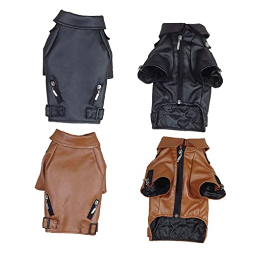 Toyvian Welpenjacke mit Reißverschluss Hund klein Zwergdackelmäntel Jacken Haustierkleidung Weste Dog Raincoat Dog Coat Dog Jacket Dog Accessories Dog Clothes Haustierbekleidung Black von Toyvian