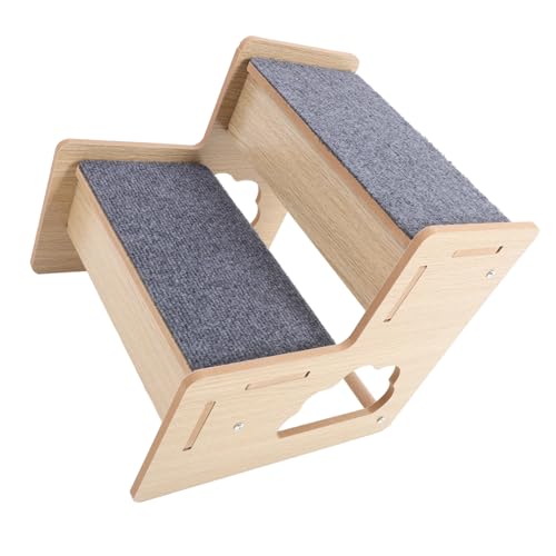 Toyvian Hundetreppe Aus Holz Haustiertreppe Für Kleine Hunde Welpentreppen Leicht Zu Erklimmen Katzenleiter Mit Stabilen Haustierzubehör Für Sofa Und Bett von Toyvian