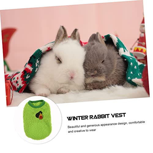 Toyvian Winter Warmer Haustiermantel für Kleine Kaninchen und Kleintiere Atmungsaktiv Winddicht Leichter Schutzanzug für Kalte Jahreszeiten und Festliche Anlässe von Toyvian