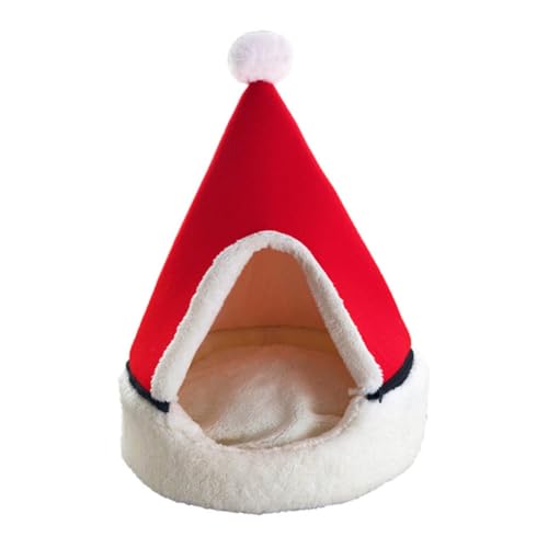 Toyvian Winter Warmes Haustierhaus Weihnachtsbaum Form Geschlossenes Katzen und Hundebett Für Kleine Hunde Katzen Haustierzelt Höhle Waschbar Komfortabel Zufällige Farbe Zufällige Farbe von Toyvian