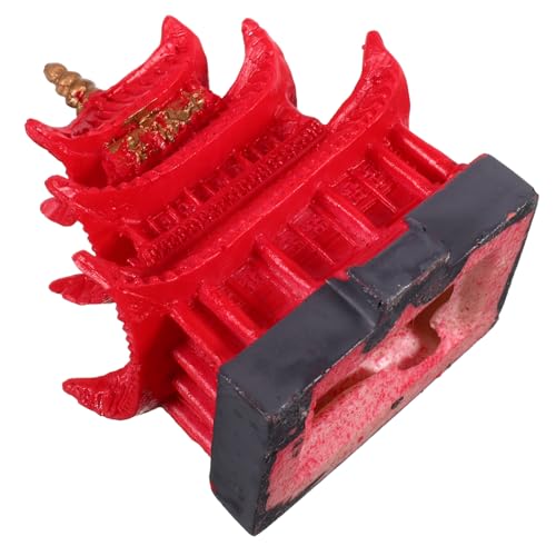 Toyvian Yueyang Tower Landscape Design Versteckhaus aus Harz Fischversteck Aquarium Dekorationsornamente für Aquarien Aquarium versteckte Dekorationen Zubehör für Aquarien Aquariumdekor von Toyvian