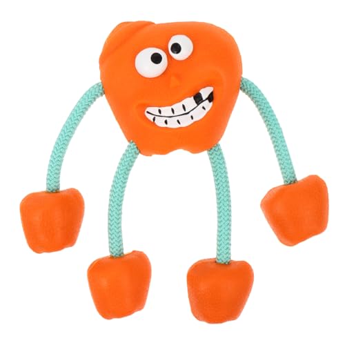 Toyvian Zahnseilekugelspielzeug beißen zäh Zahnen Welpen kauen anregend Ball Interactive Dog Toys Dog chew Toy hundekauspielzeuge Kauspielzeug für Hund Haustierbedarf Welpe Gummi Orange Toyvian Zahnseilekugelspielzeug beißen zäh Zahnen Welpen kauen anregend Ball Interactive Dog Toys Dog chew Toy hundekauspielzeuge Kauspielzeug für Hund Haustierbedarf Welpe Gummi Orange von Toyvian
