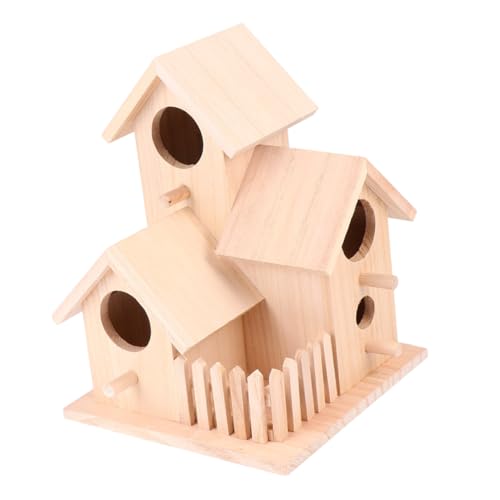 Toyvian Zimmer Vogelhaus aus Holz Kreatives für Kleine Klassisches Design mit Breitem Eingang Sicheres und Langlebiges Vogelzubehör für Garten und Terrasse Toyvian Zimmer Vogelhaus aus Holz Kreatives für Kleine Klassisches Design mit Breitem Eingang Sicheres und Langlebiges Vogelzubehör für Garten und Terrasse von Toyvian