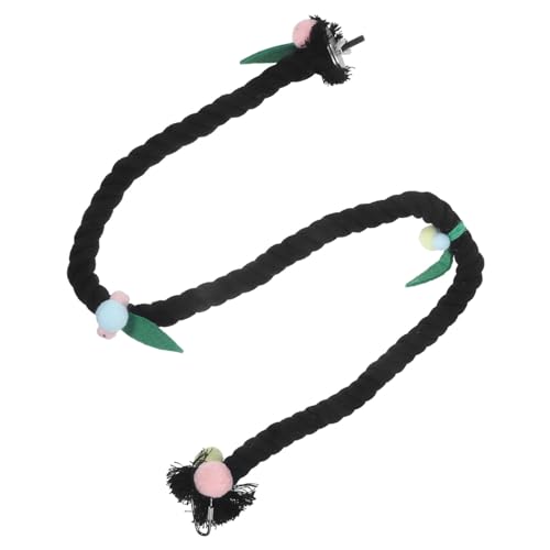 Toyvian Zubehör für Vogelkäfige Papageienspielzeug Vogelbarsch vogelstange vogelschaukel vogelzubehör für käfig Parrot Toys Bird Toys Baumwollseil für Vogel Stehendes hölzern von Toyvian