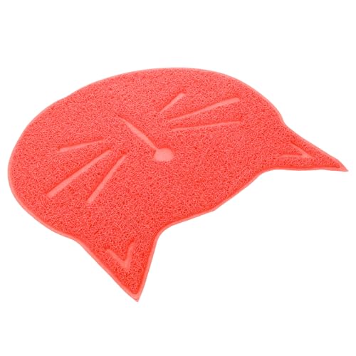 Toyvian rutschfeste Katzen Napfunterlage aus Robustem PVC wasserdichte Futtermatte mit Auslaufsicherer Oberfläche Wiederverwendbare Katzen Hundenapf Matte Rot Tierfreundlich und Toyvian rutschfeste Katzen Napfunterlage aus Robustem PVC wasserdichte Futtermatte mit Auslaufsicherer Oberfläche Wiederverwendbare Katzen Hundenapf Matte Rot Tierfreundlich und von Toyvian