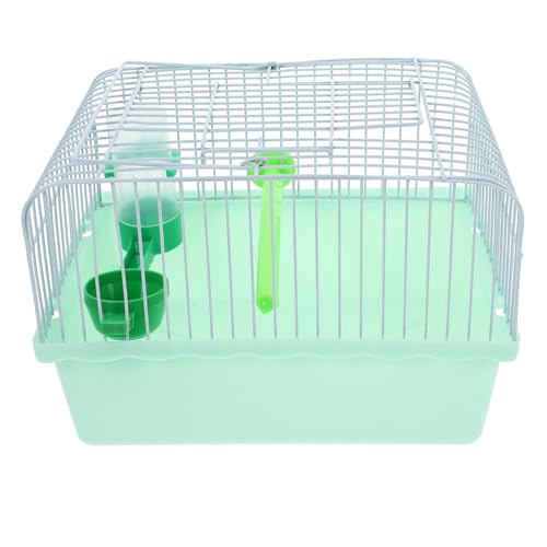 Toyvian tragbarer Vogelkäfig Vogel Träger klein große Vogelkäfige für Papageien Vogelreisekäfig Vogelkäfige für Sittiche Hamster tragen Tierkäfig Ara-Käfig Abs Light Green Zufällige Farbe von Toyvian