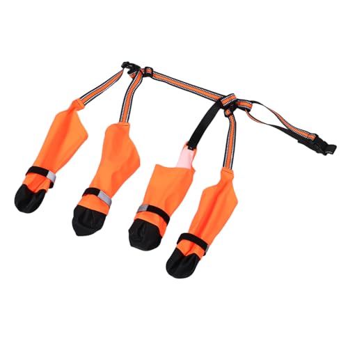 Toyvian wasserdichte Hundeschuhe mit Reflektierenden Riemen Leichte Ergonomische Outdoor für Mittlere Hunde Pfotenschutz bei Regen und Nassem Toyvian wasserdichte Hundeschuhe mit Reflektierenden Riemen Leichte Ergonomische Outdoor für Mittlere Hunde Pfotenschutz bei Regen und Nassem von Toyvian