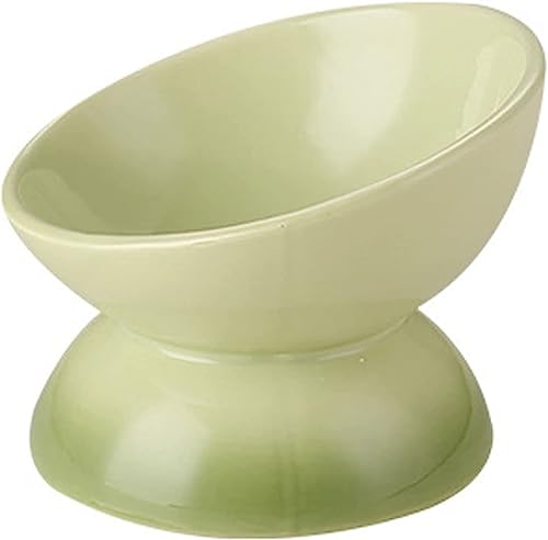 Suppenschüssel, Reisschüssel, Frühstücksschüssel, Katzennäpfe in Makronenfarbe, erhöht geneigt, Katzennäpfe for Futter und Wasser, Katzennäpfe for Schutz der Wirbelsäule-blau-1 (Color : Green, Size Suppenschüssel, Reisschüssel, Frühstücksschüssel, Katzennäpfe in Makronenfarbe, erhöht geneigt, Katzennäpfe for Futter und Wasser, Katzennäpfe for Schutz der Wirbelsäule-blau-1 (Color : Green, Size von TozLu