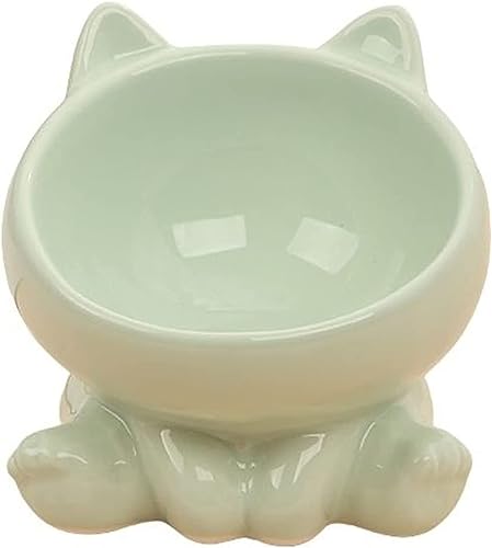 Suppenschüssel, Reisschüssel, Frühstücksschüssel, niedliche, katzenförmige, erhöhte, geneigte Keramik-Katzenschüssel, erhöhte, schräge, flach abgewinkelte Katzenschüssel, Größe for Katzen und kleine H Suppenschüssel, Reisschüssel, Frühstücksschüssel, niedliche, katzenförmige, erhöhte, geneigte Keramik-Katzenschüssel, erhöhte, schräge, flach abgewinkelte Katzenschüssel, Größe for Katzen und kleine H von TozLu