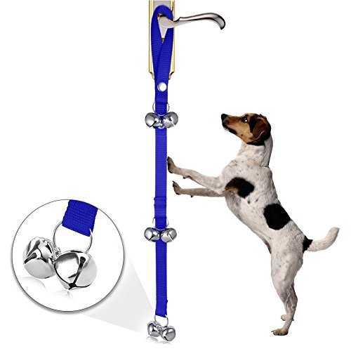 Tpocean Toiletten-Trainingsglocken-Hundetürklingel für Haus-Training Toilet Training Bells Dog Doorbell (Blue / 6 Bells) von Tpocean