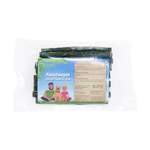 20 STK. grüne Kaustangen mit Pansen-Füllung 12cm - DM: 10mm ⁄ besonders Geschmacksintensiv und bestens geeignet als Snack für zwischendurch 20 STK. grüne Kaustangen mit Pansen-Füllung 12cm - DM: 10mm ⁄ besonders Geschmacksintensiv und bestens geeignet als Snack für zwischendurch von Trade Teamwork