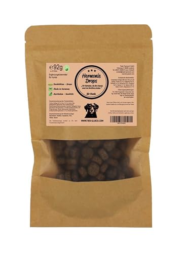 Harmonie Hundedrops – Natürliche & zuckerfreie Hundeleckerlis mit sanften Bachblüten – Gesunde Hundesnacks – Ergänzungsfuttermittel für Hunde – Premium Hundesnack Made in Germany – 60 Stück 92 g Harmonie Hundedrops – Natürliche & zuckerfreie Hundeleckerlis mit sanften Bachblüten – Gesunde Hundesnacks – Ergänzungsfuttermittel für Hunde – Premium Hundesnack Made in Germany – 60 Stück 92 g von Trade Teamwork
