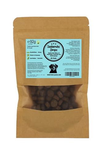 Seelenruhe Hundedrops – Natürliche & zuckerfreie Hundeleckerlis mit sanften Bachblüten – Gesunde Hundesnacks – Ergänzungsfuttermittel für Hunde – Premium Hundesnack Made in Germany – 60 Stück 92 g Seelenruhe Hundedrops – Natürliche & zuckerfreie Hundeleckerlis mit sanften Bachblüten – Gesunde Hundesnacks – Ergänzungsfuttermittel für Hunde – Premium Hundesnack Made in Germany – 60 Stück 92 g von Trade Teamwork