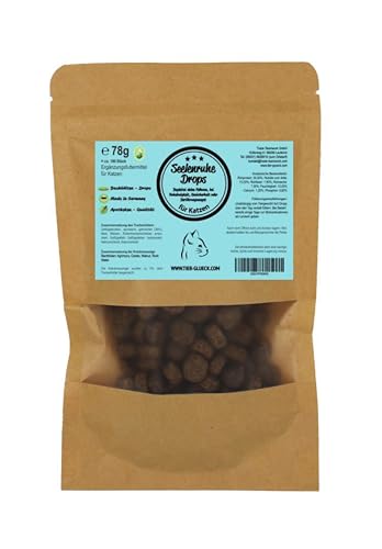 Seelenruhe Katzendrops – Natürliche & zuckerfreie Katzenleckerlis mit Bachblüten – Gesunde Katzensnacks – Ergänzungsfuttermittel für Katzen – Premium Katzensnack Made in Germany – 180 Stück 78 g von Trade Teamwork