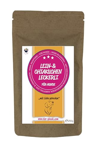 Trade Teamwork® Lein- & Chiakuchen Leckerli mit Karotten - Für Hunde 250g Snack, Happen/Hergestellt in Österreich von Trade Teamwork