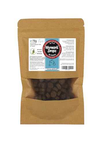 Wurmerli Drops Katze Fisch – Natürliche Leckerlis für Katzen | Ergänzungsfuttermittel mit Aloe & Grüner Walnuss | Leckere Katzensnacks | 180 Stück, 78 g Wurmerli Drops Katze Fisch – Natürliche Leckerlis für Katzen | Ergänzungsfuttermittel mit Aloe & Grüner Walnuss | Leckere Katzensnacks | 180 Stück, 78 g von Trade Teamwork