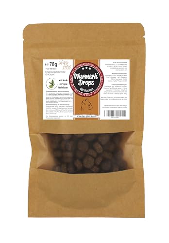 Wurmerli Drops Katze Sensitive – Natürliche Leckerlis für Sensitive Katzen | Ergänzungsfuttermittel mit Aloe & Grüner Walnuss | Leckere Katzensnacks | 180 Stück, 78 g Wurmerli Drops Katze Sensitive – Natürliche Leckerlis für Sensitive Katzen | Ergänzungsfuttermittel mit Aloe & Grüner Walnuss | Leckere Katzensnacks | 180 Stück, 78 g von Trade Teamwork