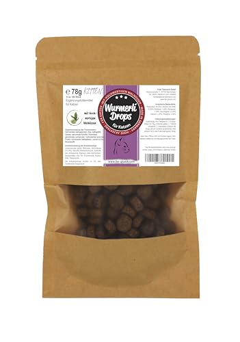 Wurmerli Drops Kitten – Natürliche Leckerlis für Kitten | Ergänzungsfuttermittel mit Aloe & Grüner Walnuss | Leckere Katzensnacks | 180 Stück, 78 g Wurmerli Drops Kitten – Natürliche Leckerlis für Kitten | Ergänzungsfuttermittel mit Aloe & Grüner Walnuss | Leckere Katzensnacks | 180 Stück, 78 g von Trade Teamwork