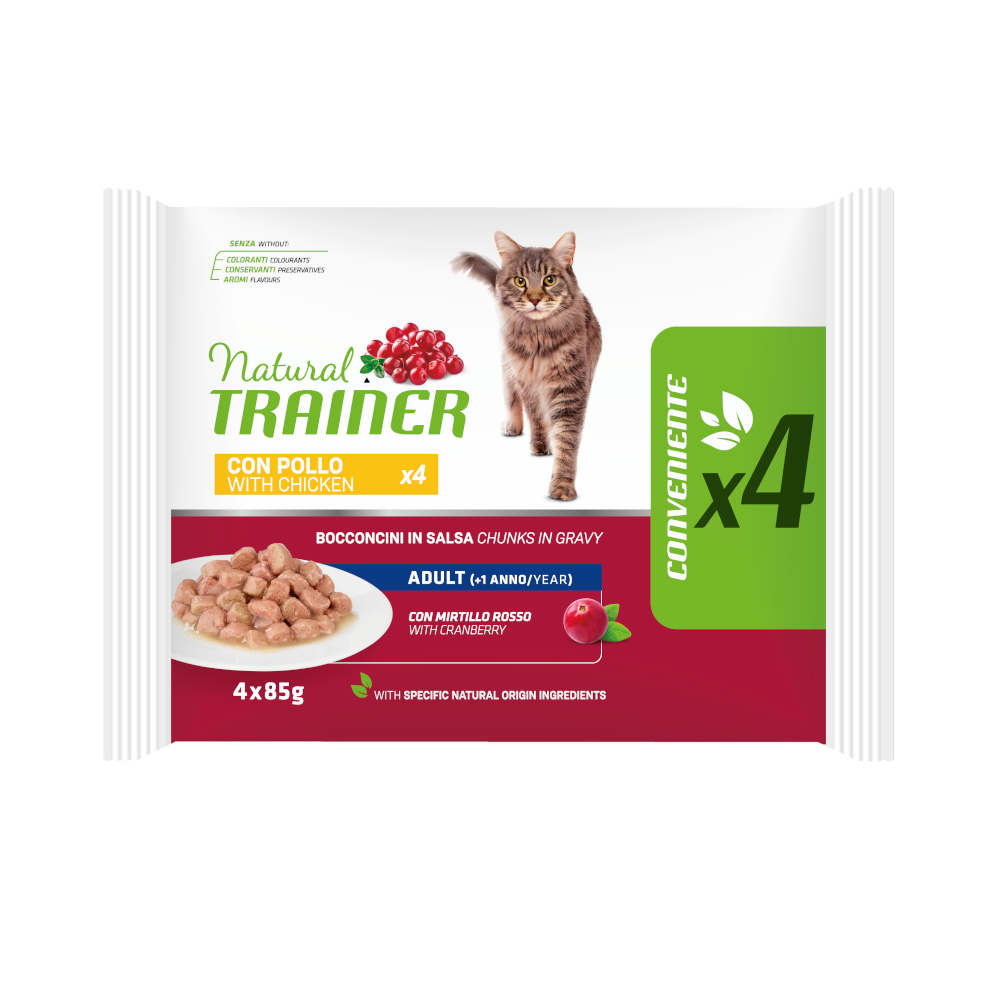8 + 4 gratis! 12 x 85 g Natural Trainer -  Adult Huhn 8 + 4 gratis! 12 x 85 g Natural Trainer -  Adult Huhn von Trainer Natural Cat