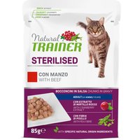 Natural Trainer Adult Sterilised  - 12 x 85 g Rind von Trainer Natural Cat
