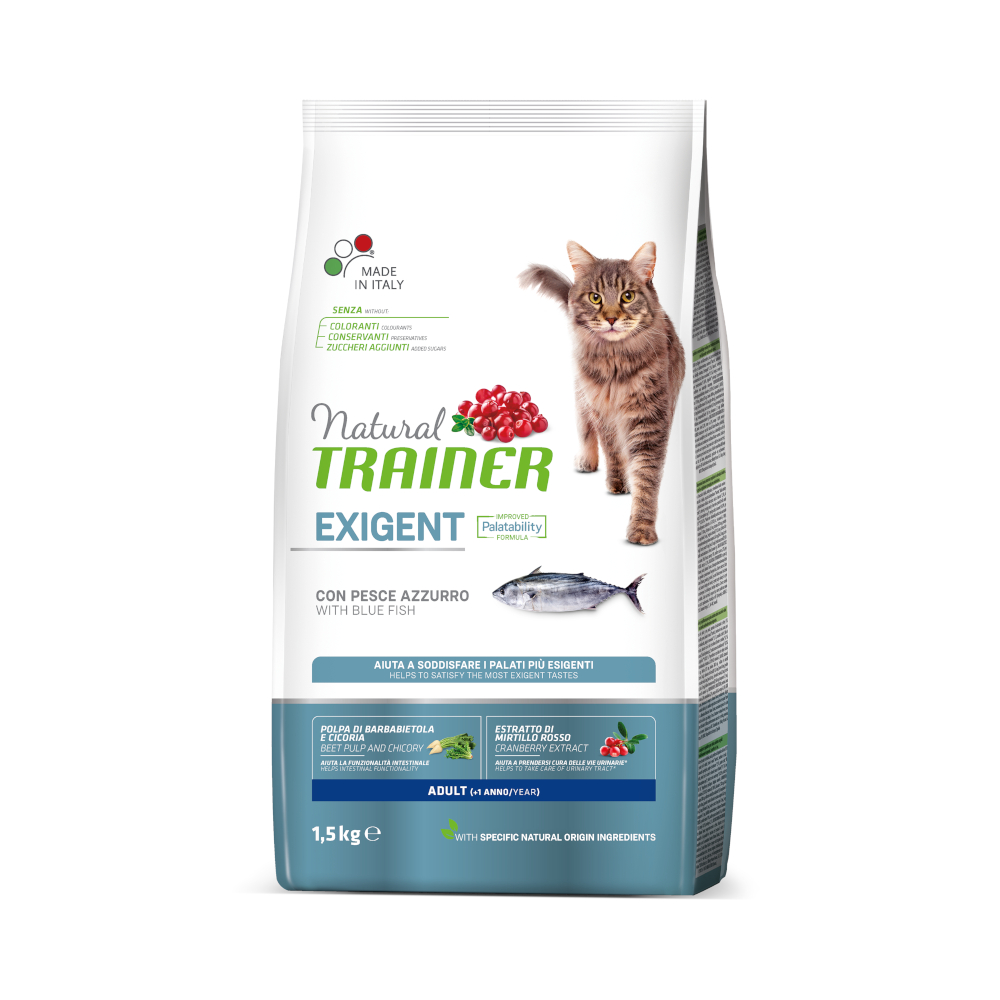 Natural Trainer Exigent Adult mit Blaufisch - 1,5 kg von Trainer Natural Cat