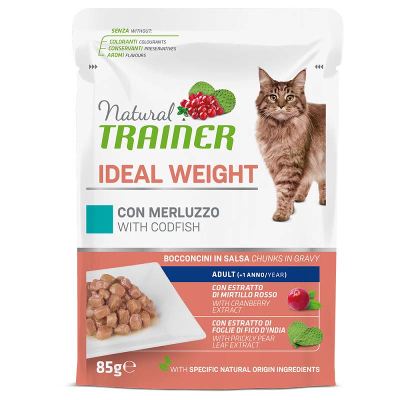 Natural Trainer Ideal Weight mit Kabeljau - 12 x 85 g von Trainer Natural Cat