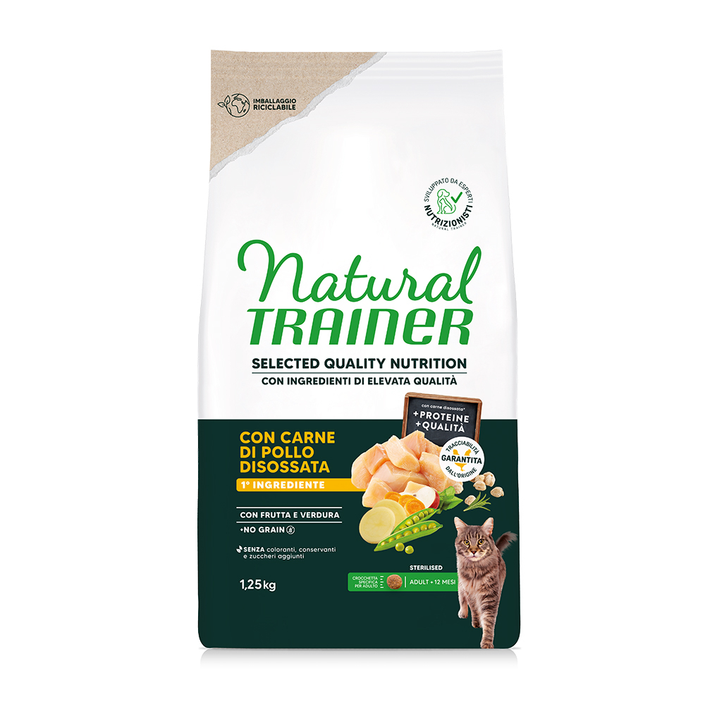 Natural Trainer Selected Quality Nutrition Sterilised Huhn - Sparpaket: 2 x 1,25 kg von Trainer Natural Cat