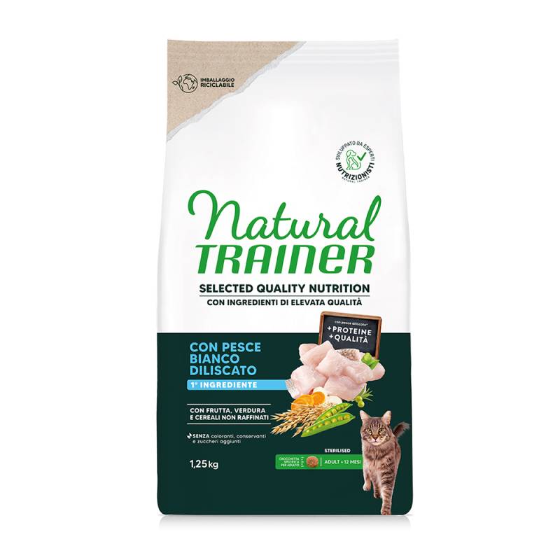 Natural Trainer Selected Quality Nutrition Sterilised Weißfisch - Sparpaket: 2 x 1,25 kg von Trainer Natural Cat