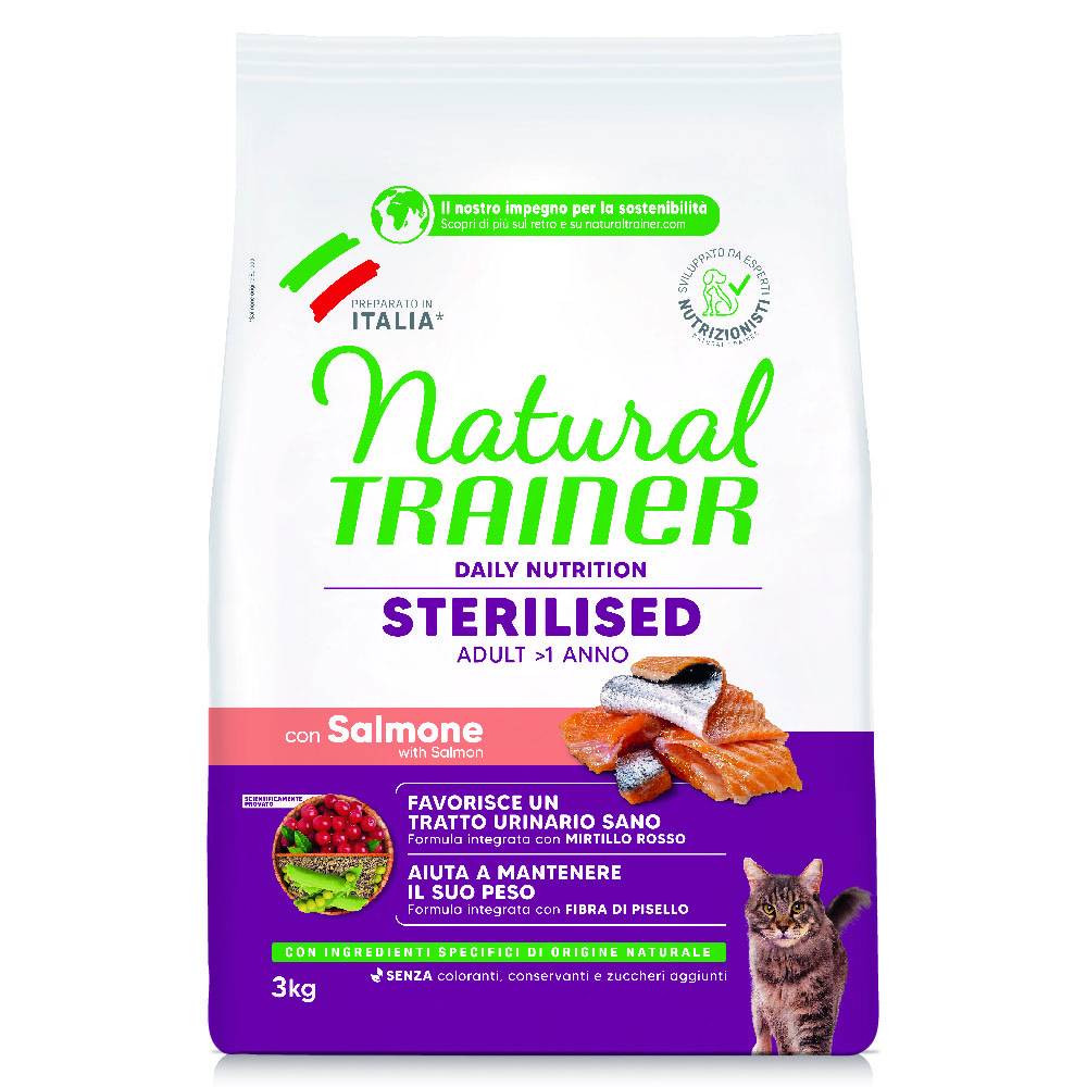 Natural Trainer Sterilised Lachs - 3 kg von Trainer Natural Cat