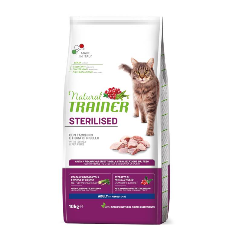Natural Trainer Sterilised Truthahn - 10 kg von Trainer Natural Cat