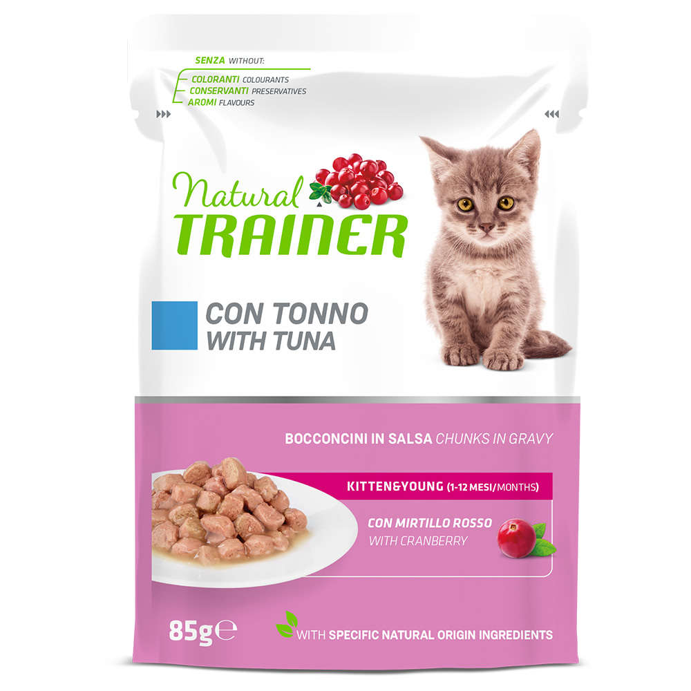 Natural Trainer zum Sonderpreis! - 24 x 85 g Kitten & Young Thunfisch von Natural Trainer