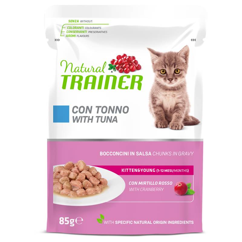 Natural Trainer zum Sonderpreis! - 24 x 85 g Kitten & Young Thunfisch von Natural Trainer