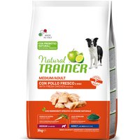 Natural Trainer Adult Medium mit Huhn, Reis und Aloe vera - 2 x 3 kg von Trainer Natural Dog