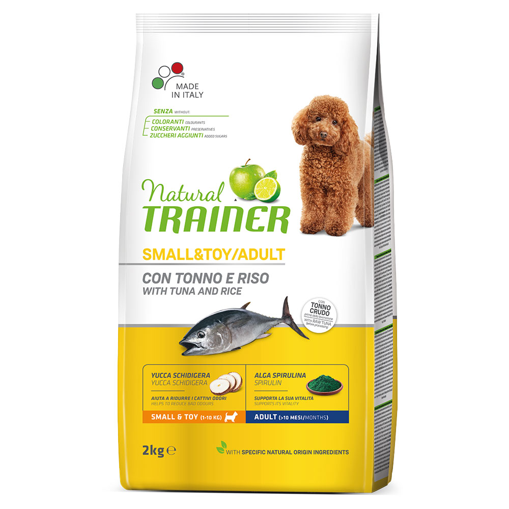 Natural Trainer Dog Adult Small & Toy mit Thunfisch - Sparpaket: 3 x 2 kg von Trainer Natural Dog