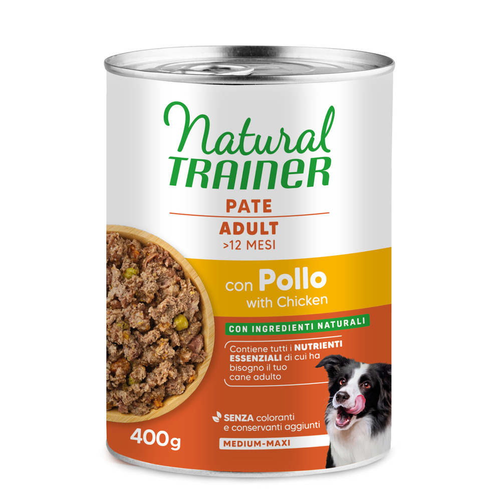 Natural Trainer Pate Medium & Maxi Adult - 24 x 400 g Huhn Natural Trainer Pate Medium & Maxi Adult - 24 x 400 g Huhn von Trainer Natural Dog