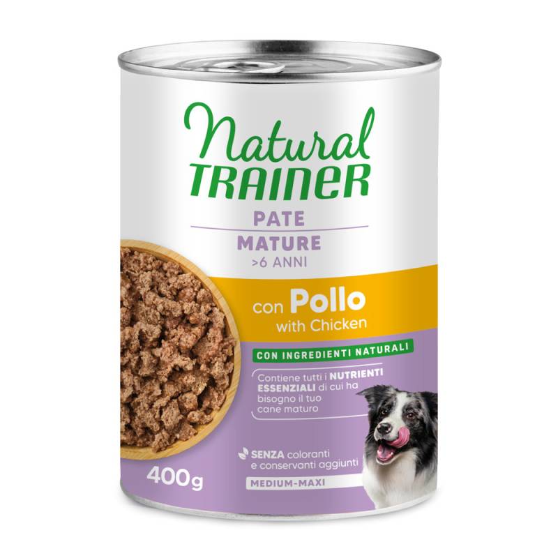 Natural Trainer Pate Medium & Maxi Mature - Sparpaket: 24 x 400 g Huhn Natural Trainer Pate Medium & Maxi Mature - Sparpaket: 24 x 400 g Huhn von Trainer Natural Dog
